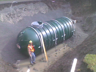 <p>Installation of a complex irrigation system for the newly reconstructed Parc Houde on St-Louis street in St-Laurent, Quebec.&nbsp; Recycled water was reused to water the lawn and garden areas, thus reducing the amount of new water required for irrigation.&nbsp; This was accomplished by rerouting drainage water into an underground reservoir, and then pumping this same water into the irrigation system.&nbsp; Only when the water in the reservoir was exhausted, would the secondary domestic water source kick in to supplement the watering if and when required.&nbsp; The end result &ndash; a truly green water savings project!</p>